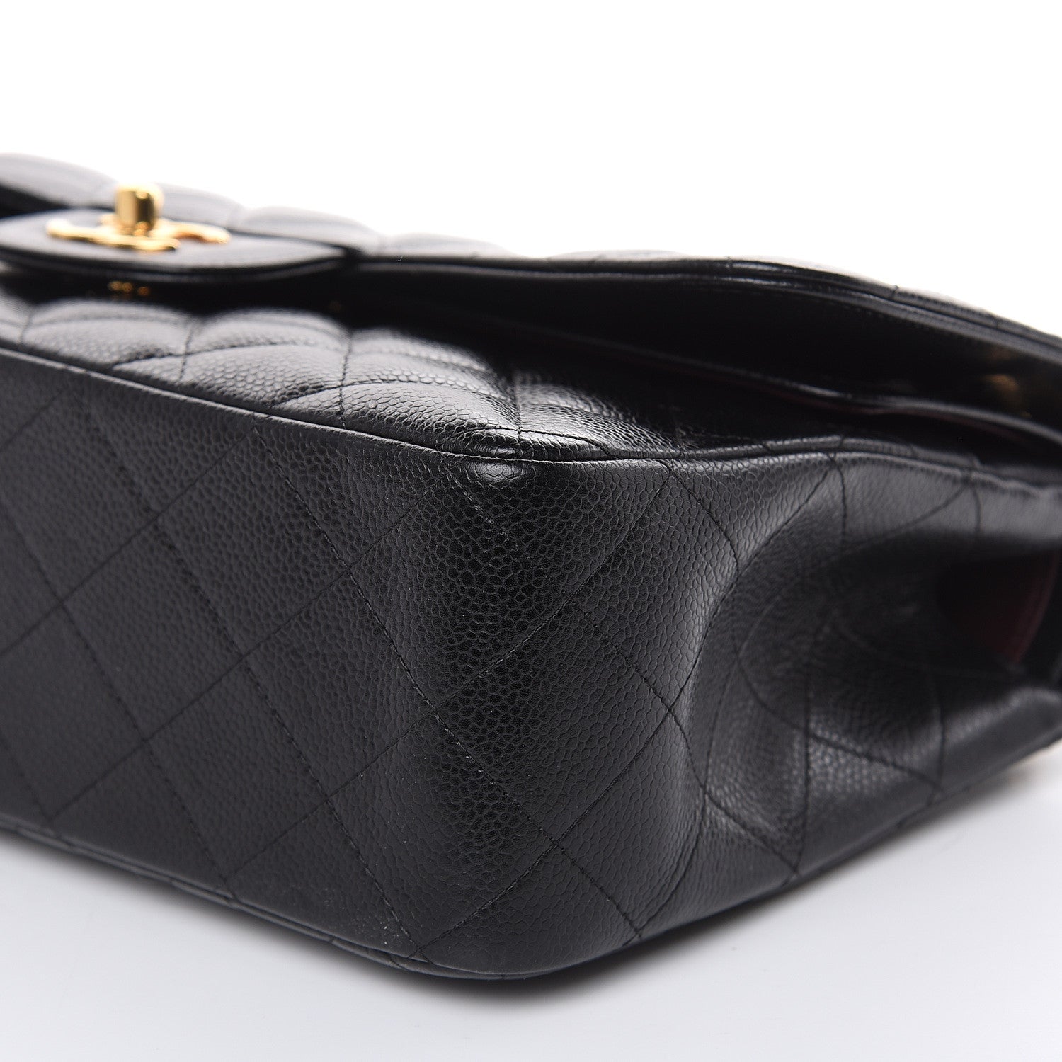 Chanel Caviar Quilted Jumbo Double Flap Black 9 of 13