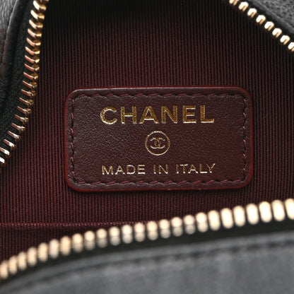 Chanel Caviar Quilted Round Clutch With Chain Black 6 of 10