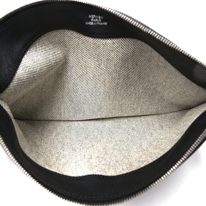 Hermes Cashmere Sac Bazar Pouch PM Black Grey 5 of 6