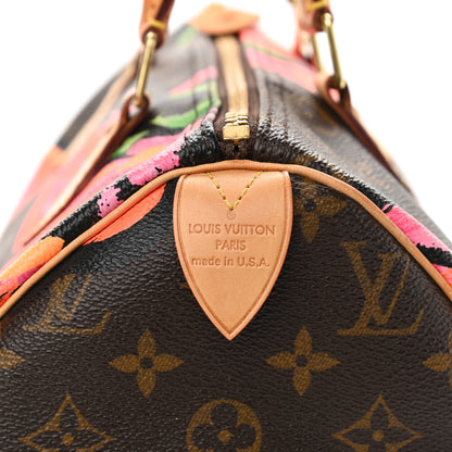 Louis Vuitton Monogram Roses Speedy 30 7 of 9