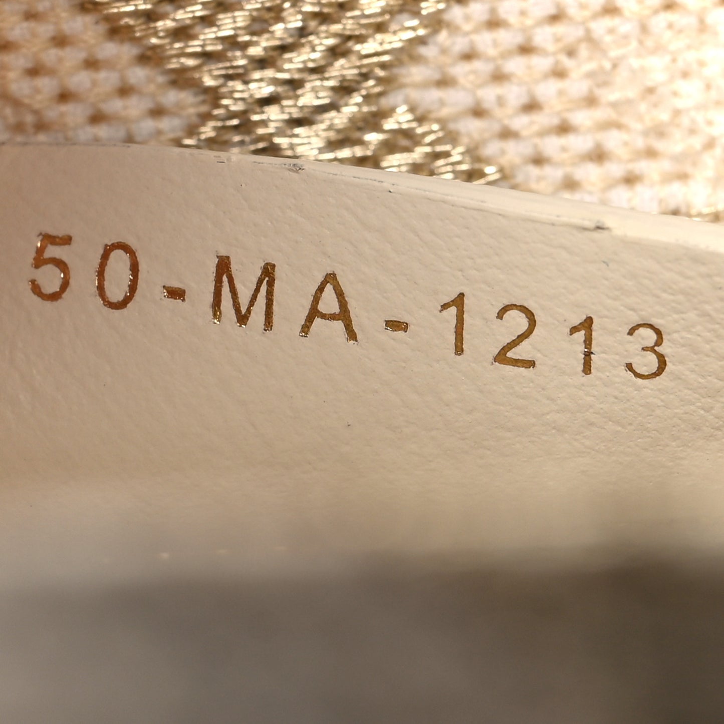 Canvas Embroidered Medium Book Tote Gold Multicolor