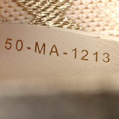 Christian Dior Canvas Embroidered Medium Book Tote Gold Multicolor 7 of 10