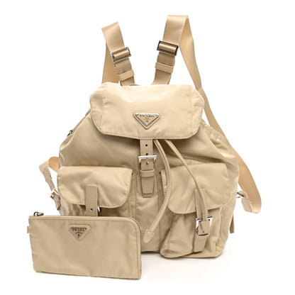 Prada Nylon Saffiano Medium Backpack Deserto 3 of 11