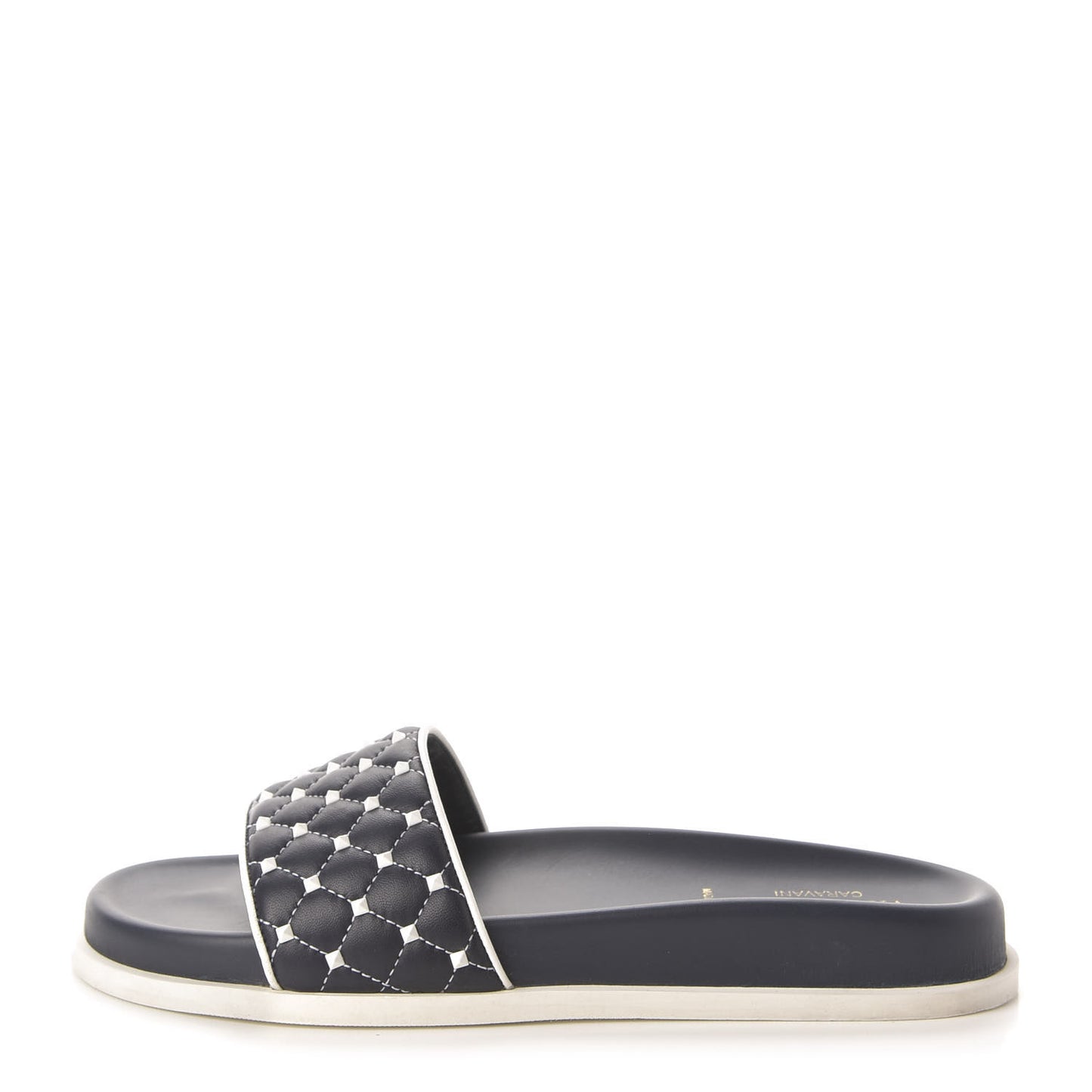 Nappa Free Rockstud Spike Pool Slide Sandals 38 Marine