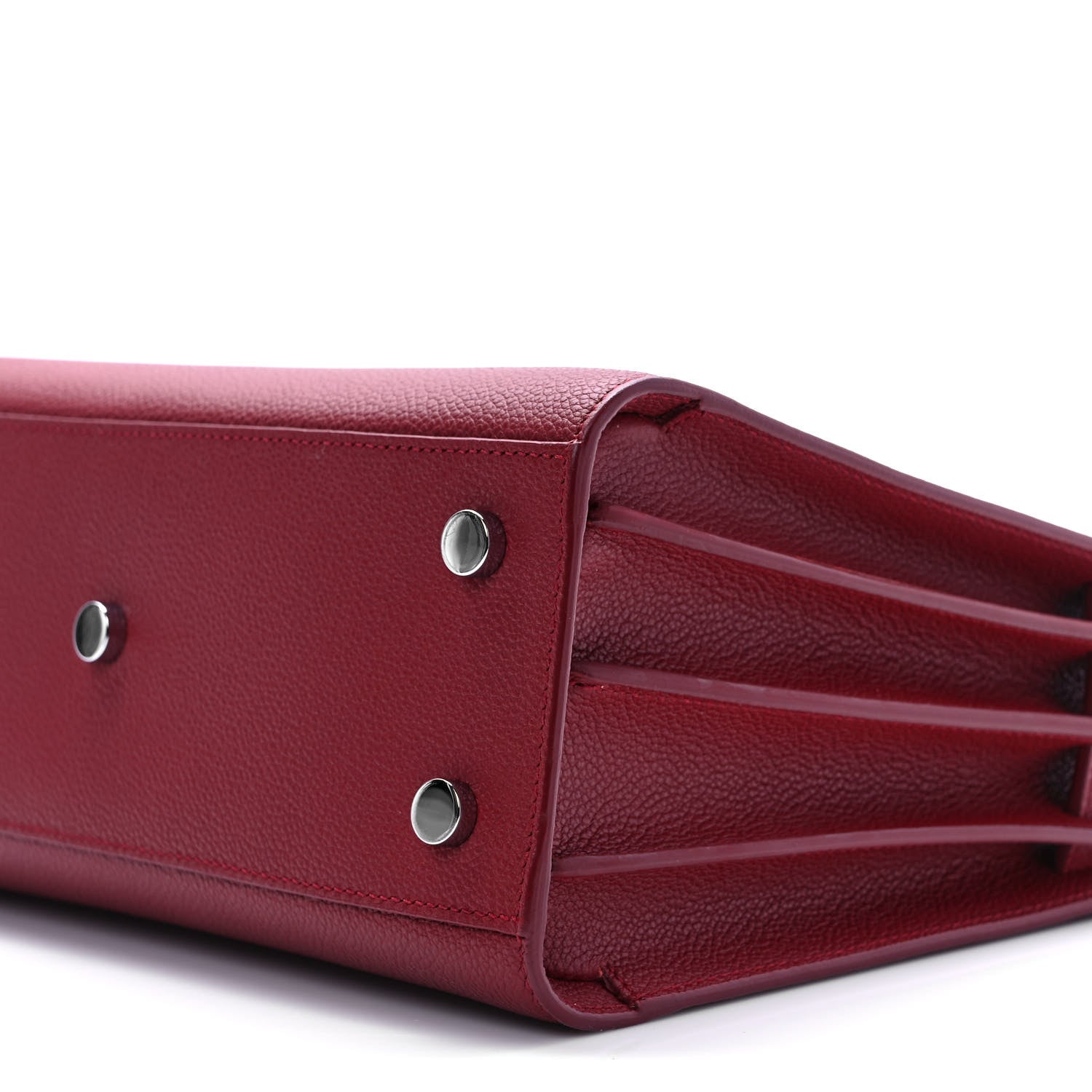 Saint Laurent Grained Calfskin Baby Sac De Jour Opyum Red 8 of 8