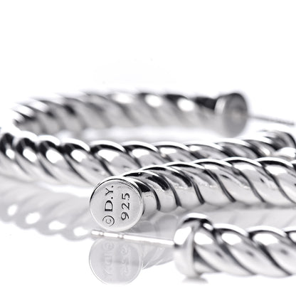 David Yurman Sterling Silver 39mm Large Classic Classics Hoop Earrings 4 of 4