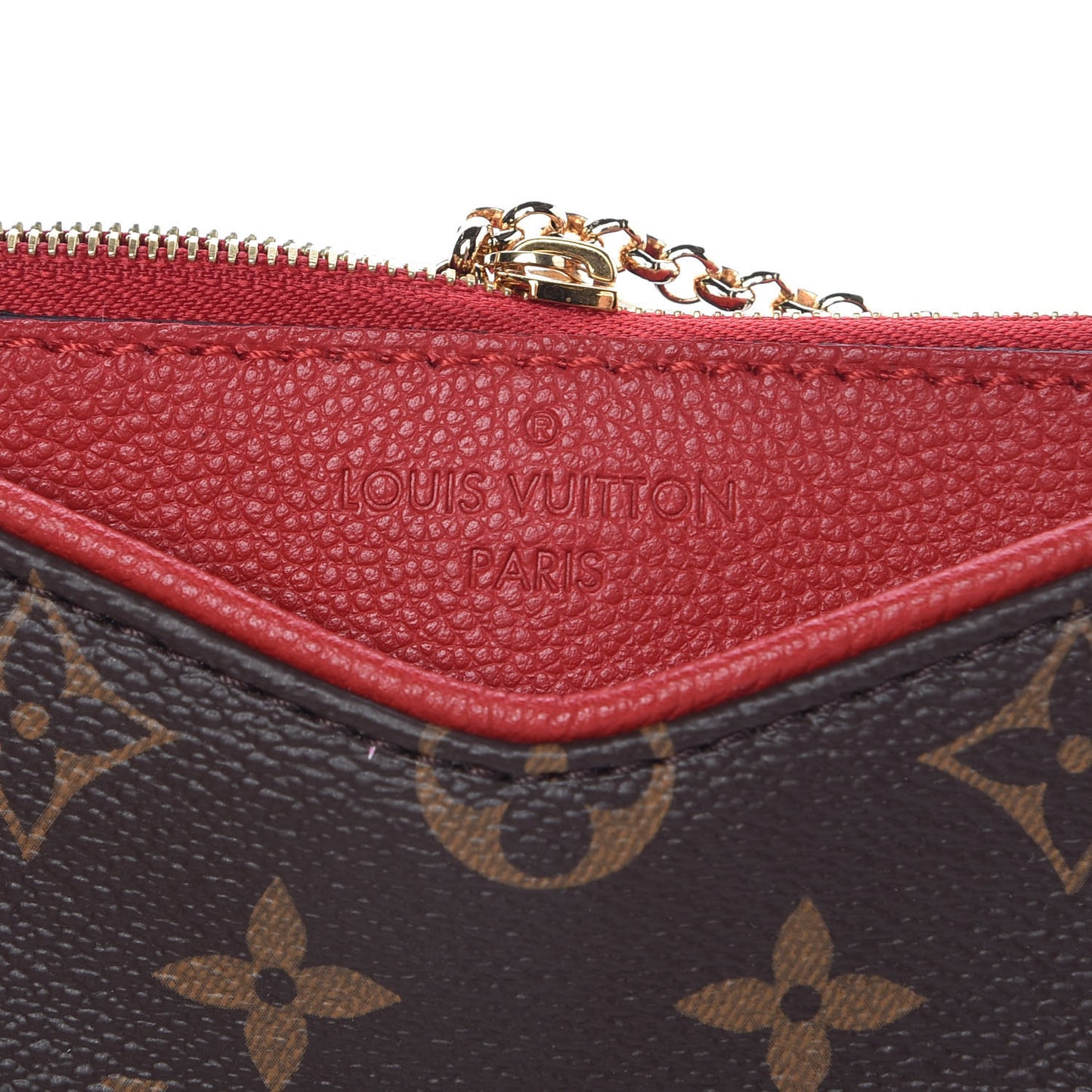 Monogram Pallas Clutch Cherry