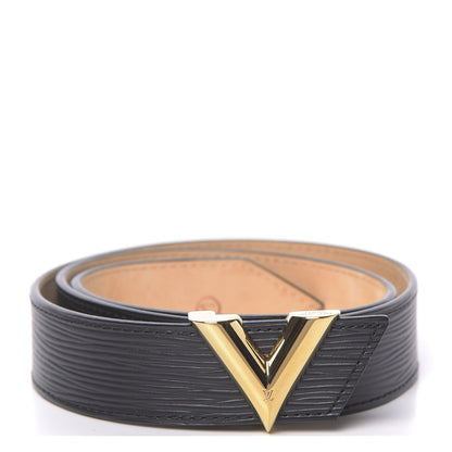 Louis Vuitton Epi Essential V 30 MM Belt 75 30 Black 1 of 8