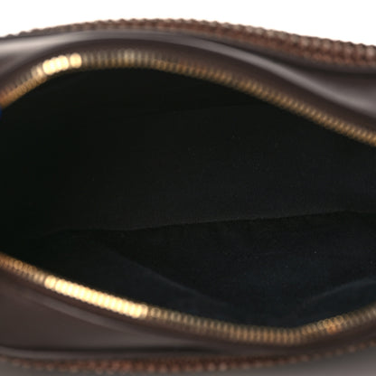Saint Laurent Raffia Canvas Monogram Lou Camera Bag Dark Chocolate 5 of 8