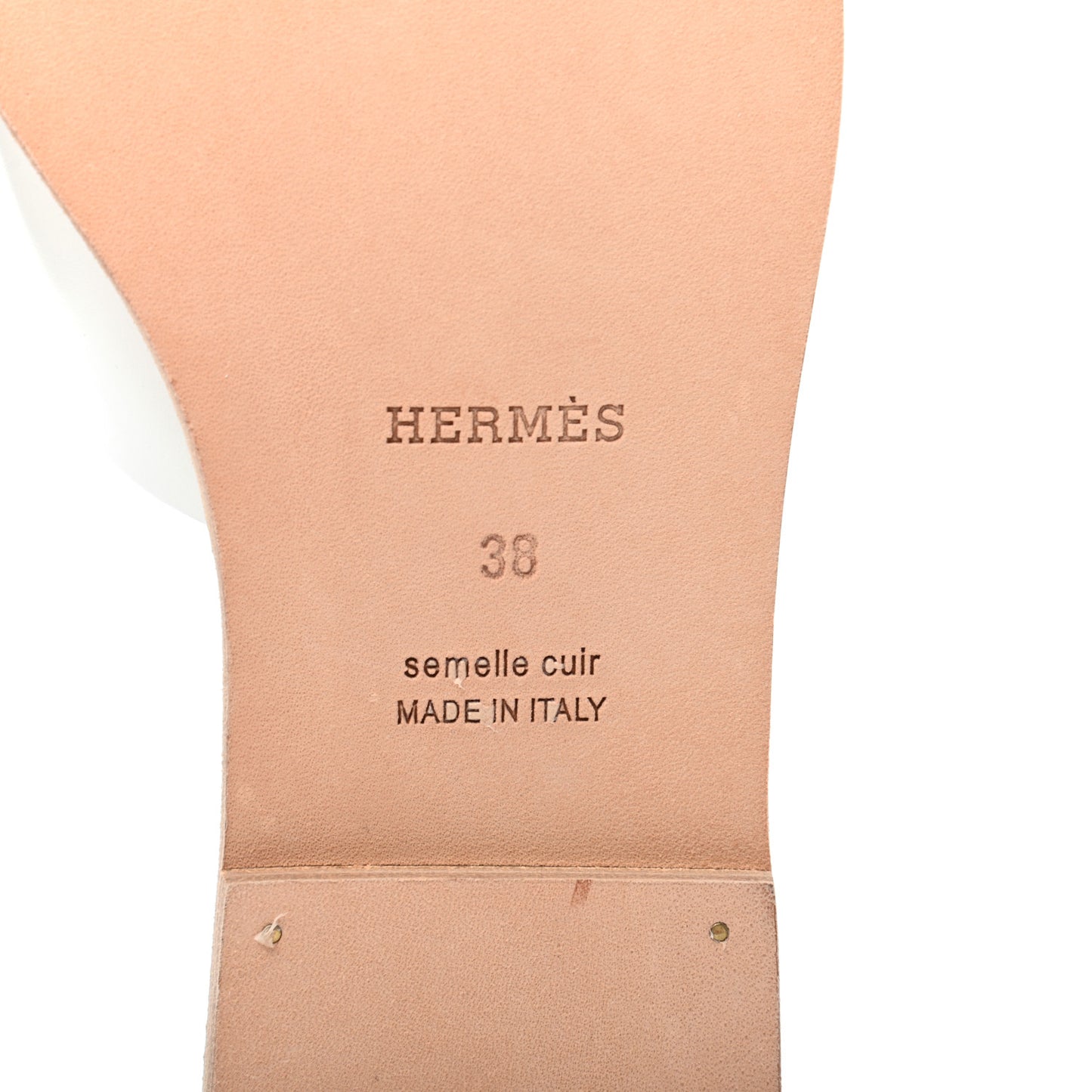 Calfskin Villa Sandals 38 White