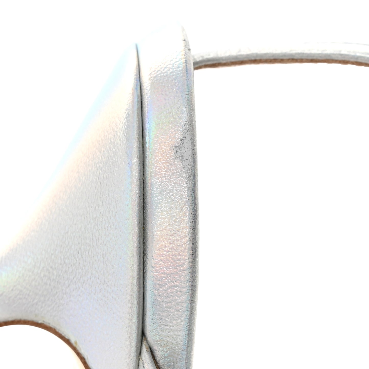 Laser Nappa Stretch Multi Strap 90mm Sandals 37 Moon Drop