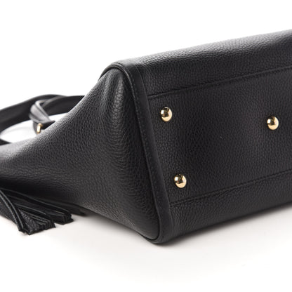 Gucci Pebbled Calfskin Small Soho Top Handle Bag Black 6 of 11