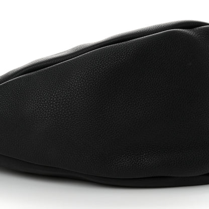 The Row Grained Calfskin Large Slouchy Banana Bag Black 9 of 11