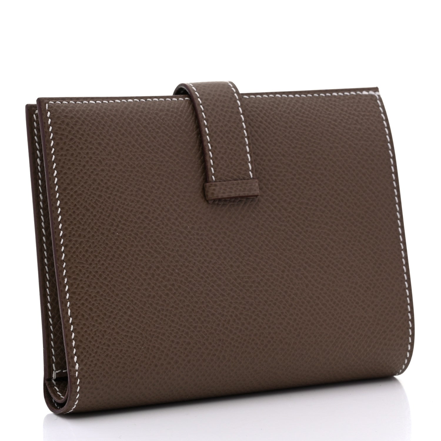 Hermes Epsom Bearn Compact Wallet Etoupe 3 of 8