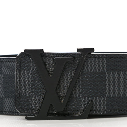 Louis Vuitton Damier Graphite 40mm LV Initiales Belt 100 40 2 of 12