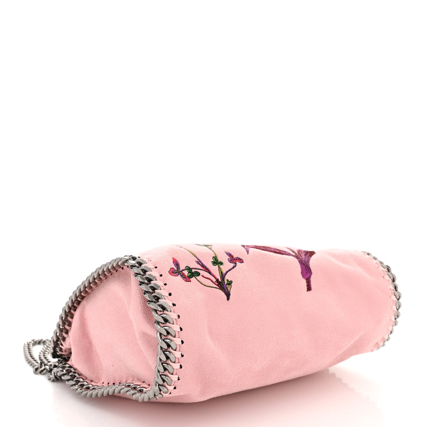 Shaggy Deer Embroidered Mini Falabella Tote