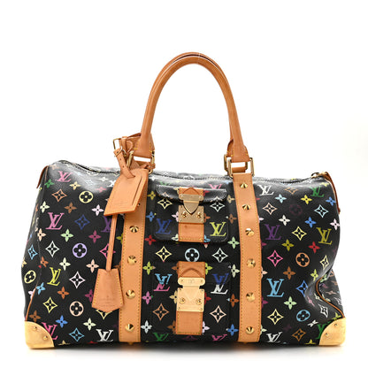 Louis Vuitton Monogram Multicolor Keepall 45 Black 1 of 13