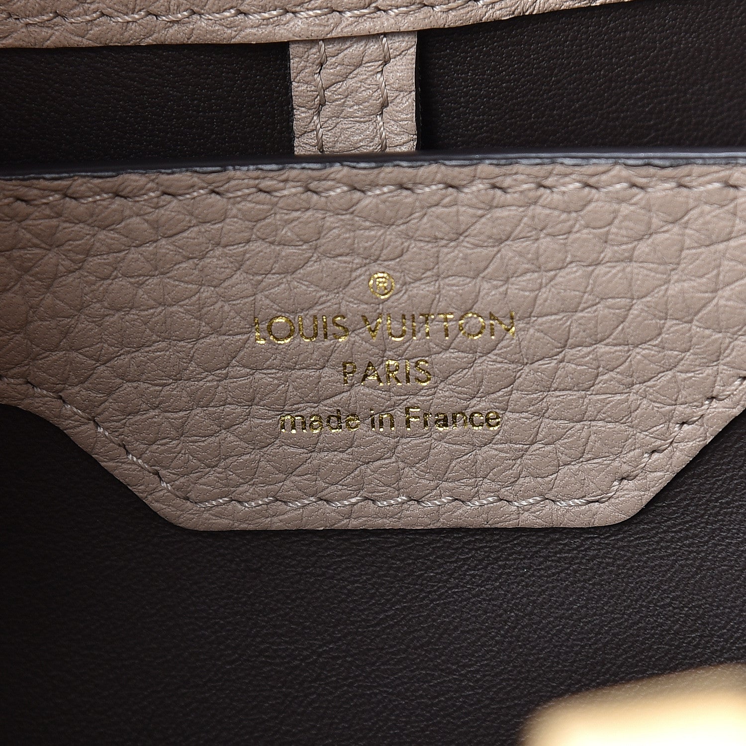 Louis Vuitton Taurillon Capucines PM Galet 6 of 11