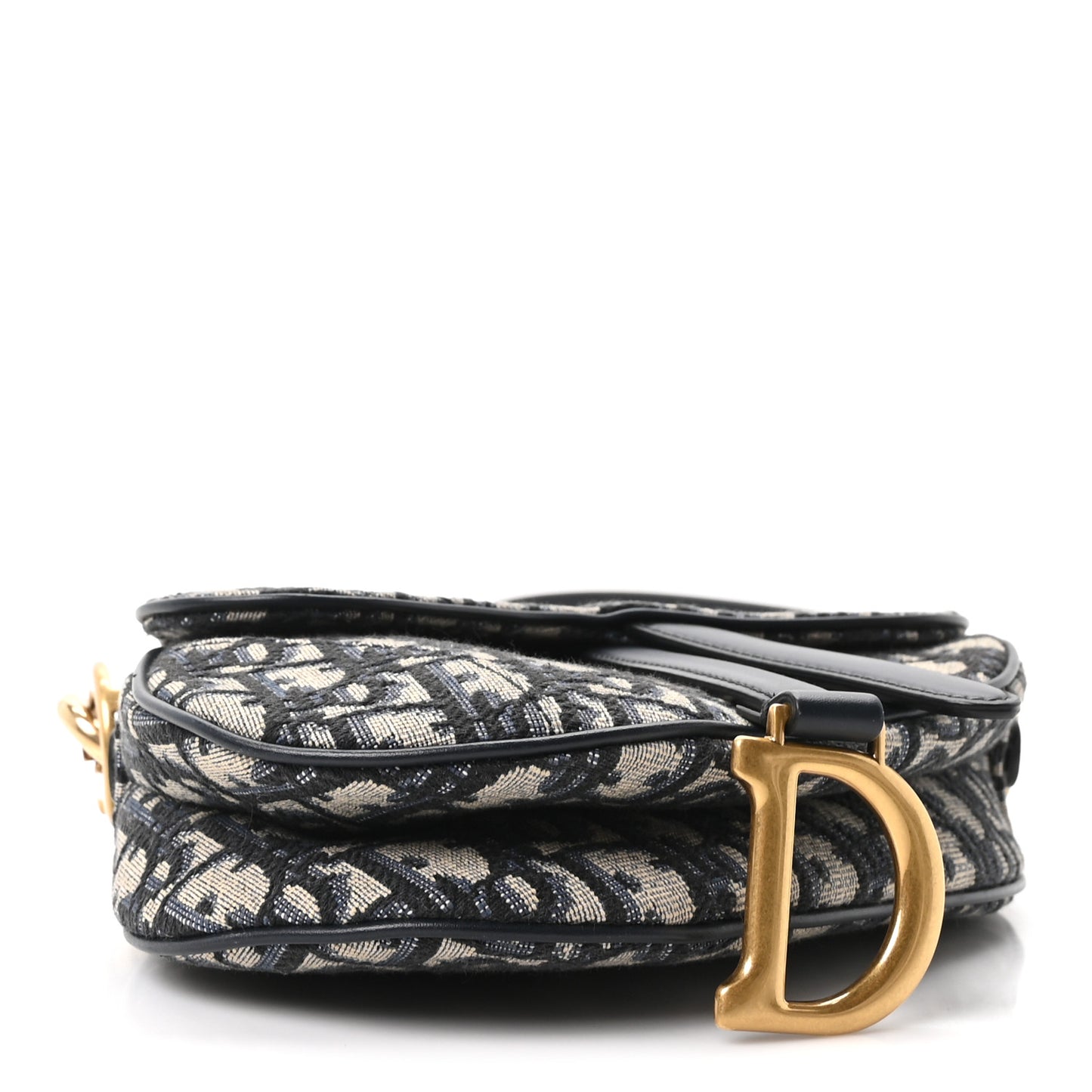 Oblique Mini Saddle Bag With Strap Blue