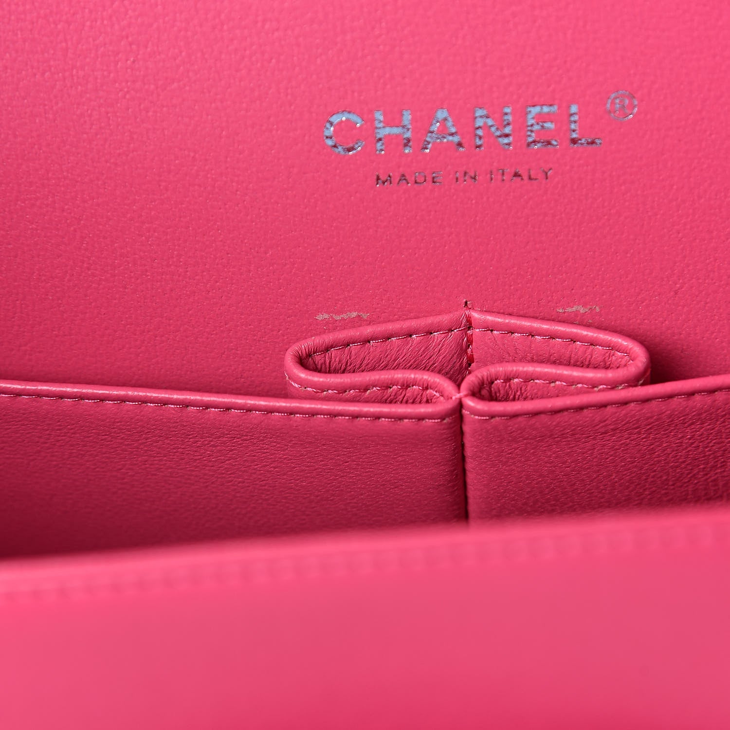Chanel Lambskin Quilted Jumbo Double Flap Dark Pink 7 of 15