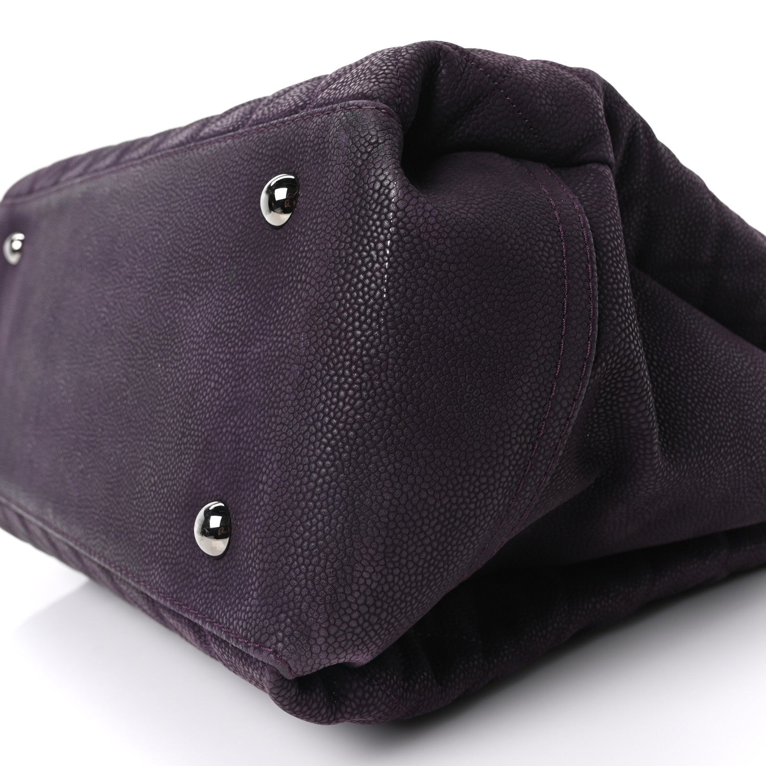 Chanel Iridescent Caviar Quilted Lady Pearly Tote Plum 9 of 9