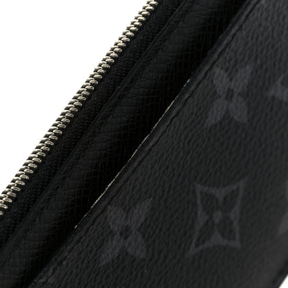 Louis Vuitton Monogram Eclipse Taiga Coin Card Holder 8 of 9