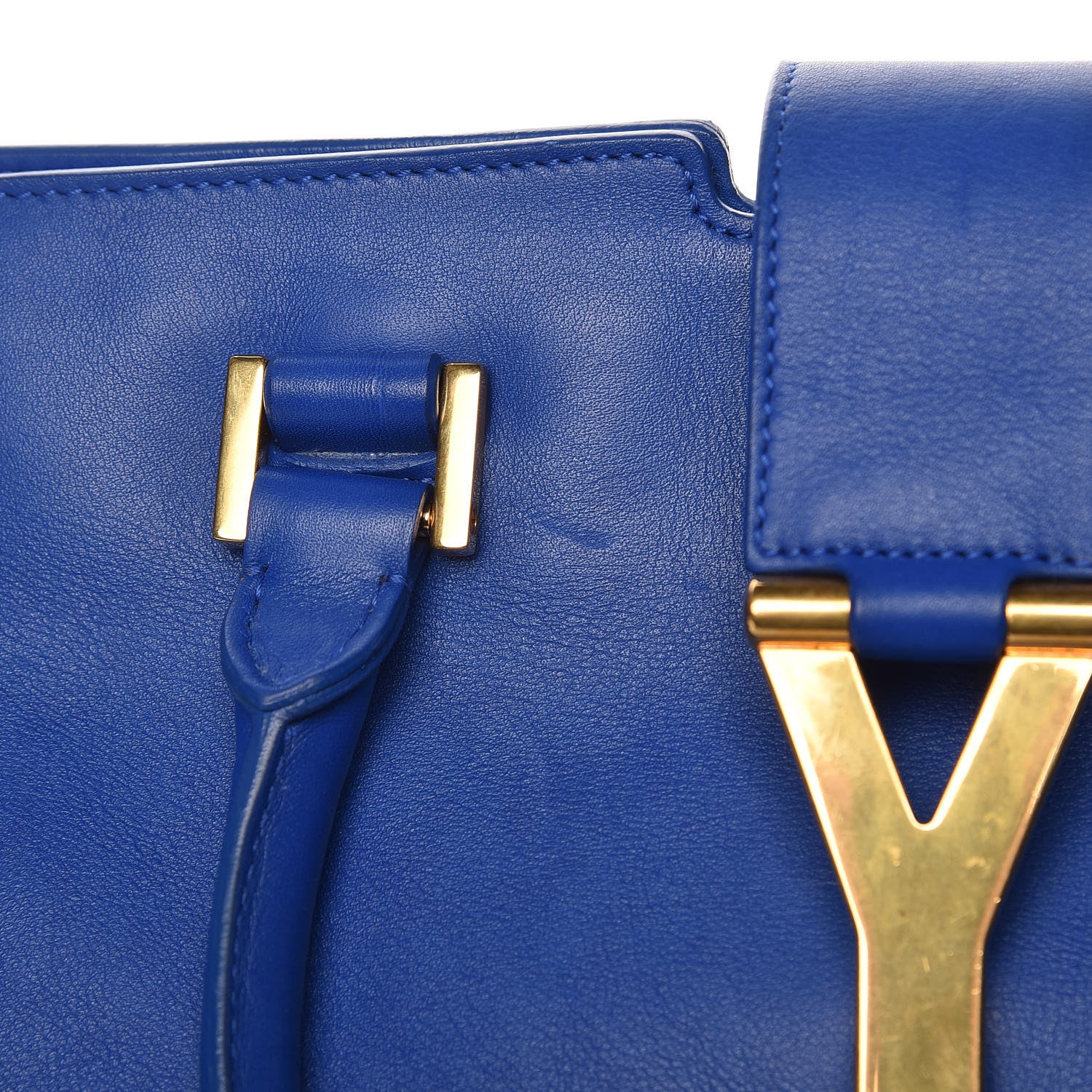 Saint Laurent Calfskin Medium Classic Y Cabas Royal Blue 15 of 24