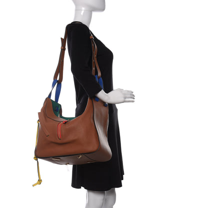 Loewe Calfskin Stars Hammock Shoulder Bag Tan 2 of 11