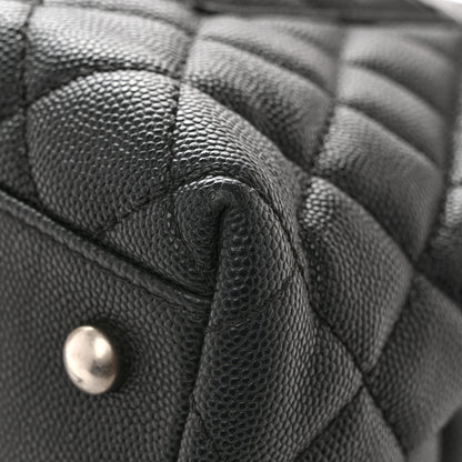 Chanel Caviar Lizard Embossed Quilted Small Coco Handle Flap Black 14 of 15