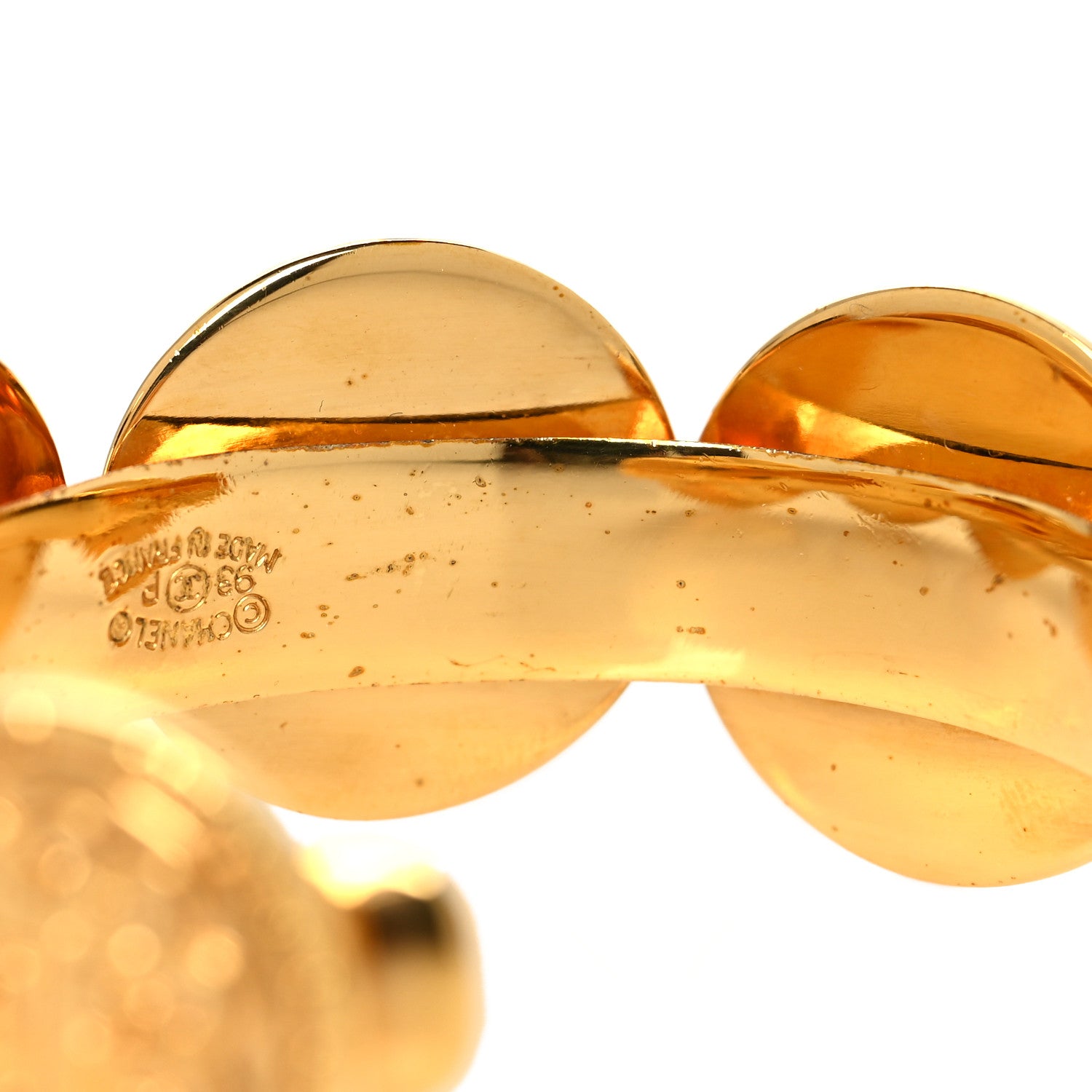 Chanel Metal Coin Cuff Gold 5 of 5