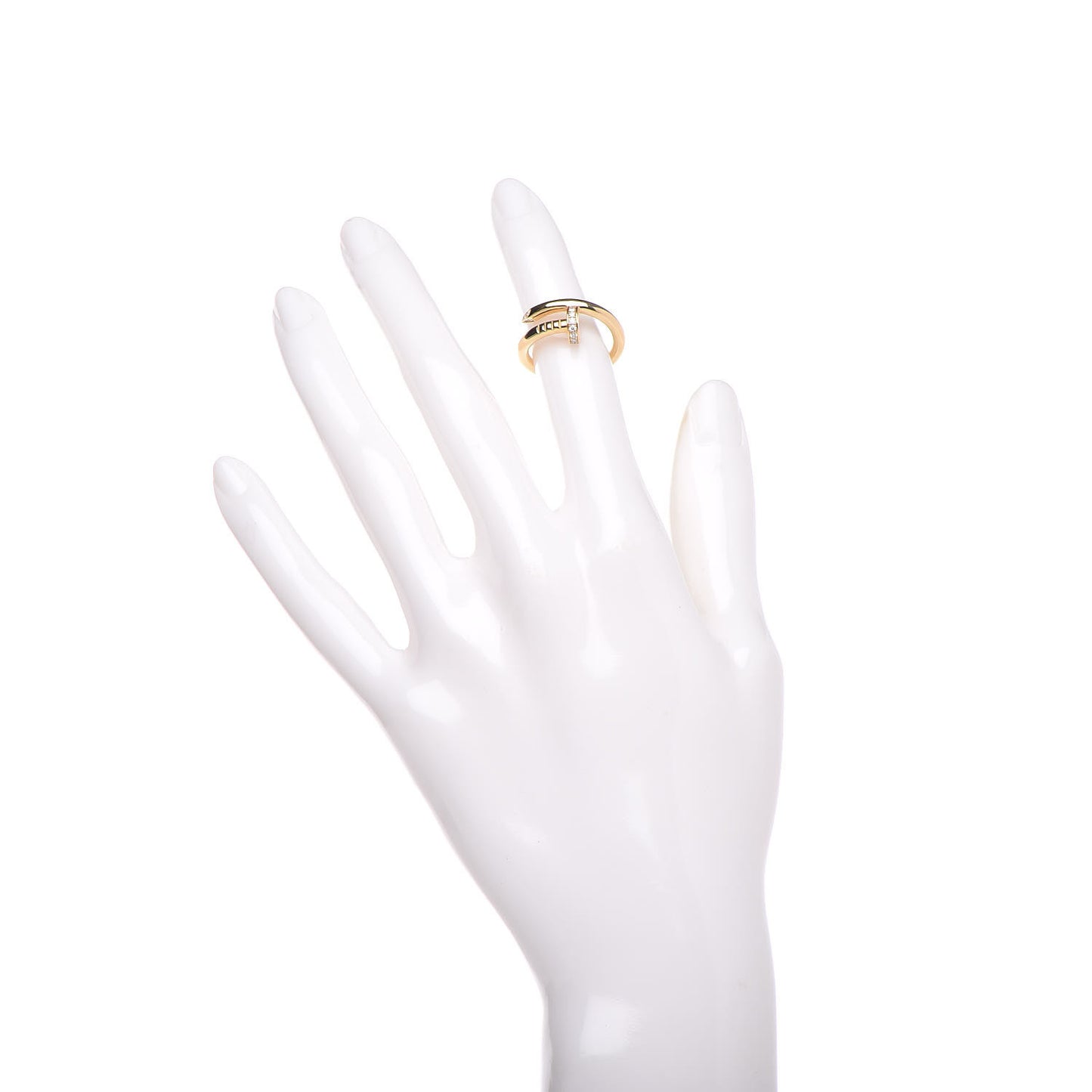 18K Yellow Gold Diamond Juste Un Clou Ring 50 5.25
