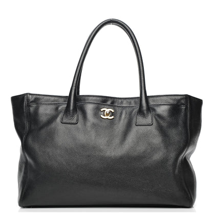 Chanel Calfskin Cerf Executive Shopper Tote Black 1 of 9