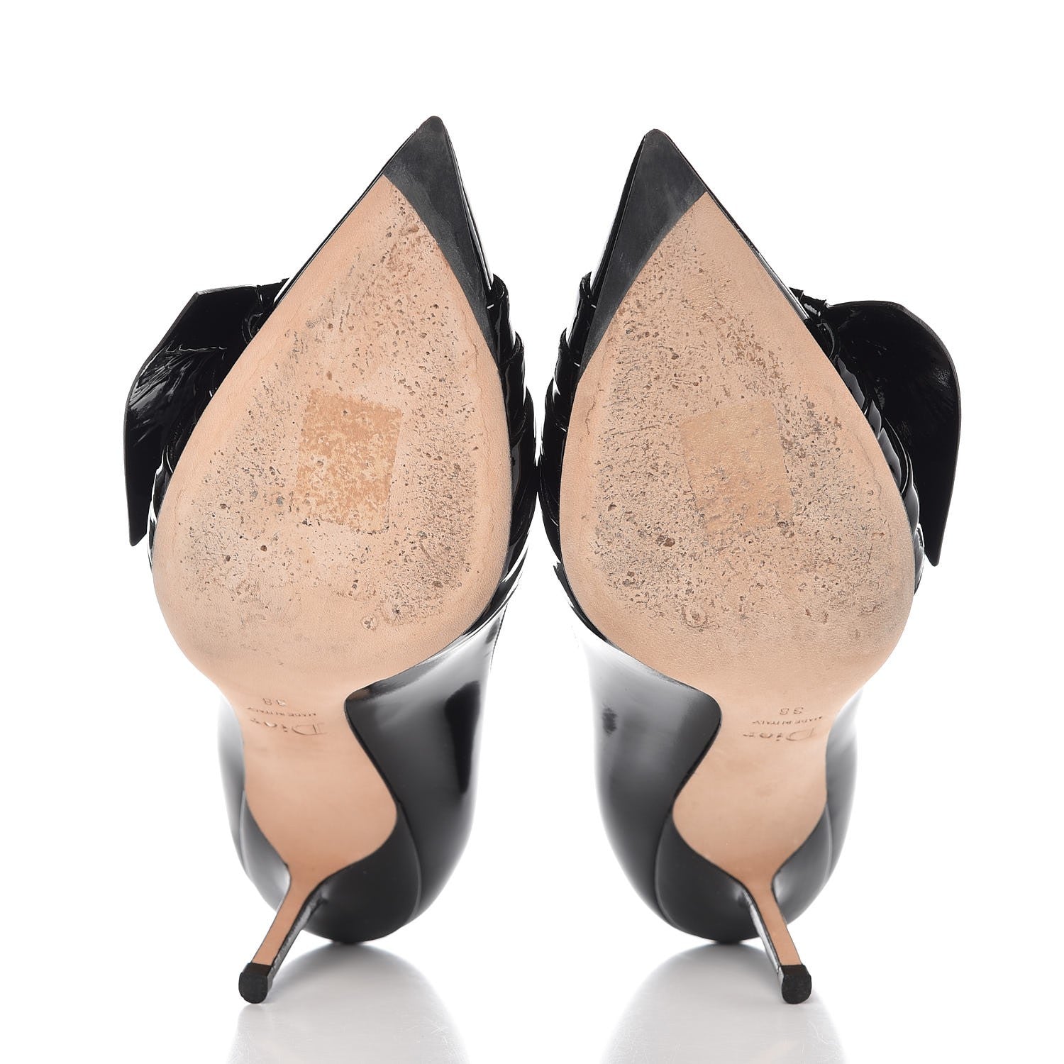 Christian Dior Patent Dior Cosmopolitan Pumps 38 Black 7 of 11