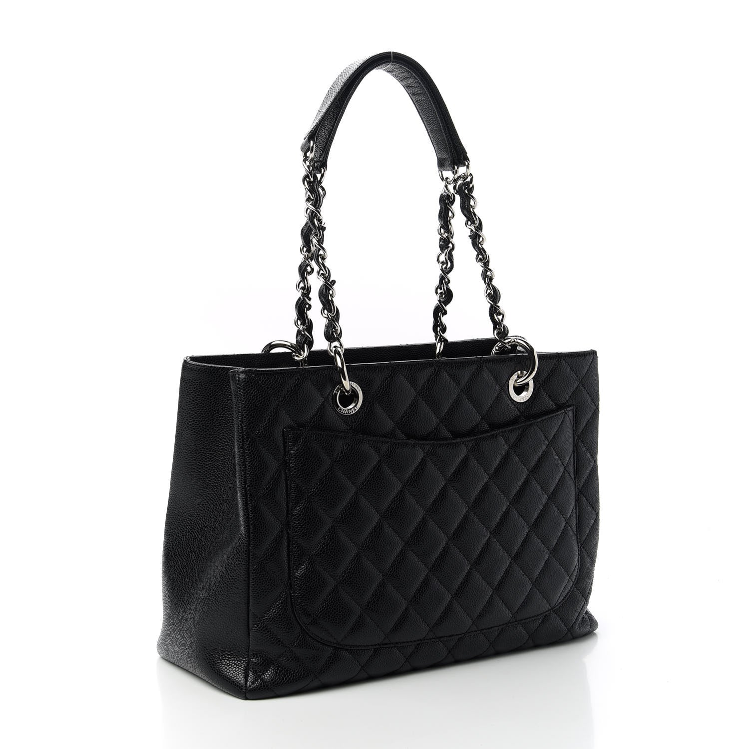 Chanel Caviar Quilted Grand Shopping Tote GST Black 3 of 14