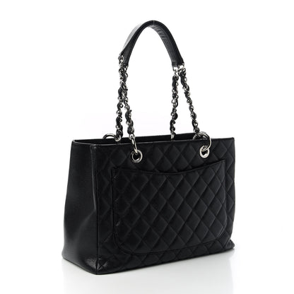 Chanel Caviar Quilted Grand Shopping Tote GST Black 3 of 14