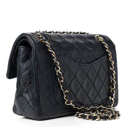 Chanel Lambskin Quilted Small Double Flap Navy 3 of 9