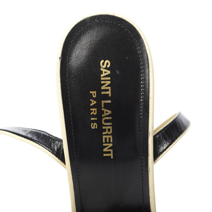 Saint Laurent Vendome Nappa Bianca 85 Platform Sandals 39.5 Light Cream 7 of 9