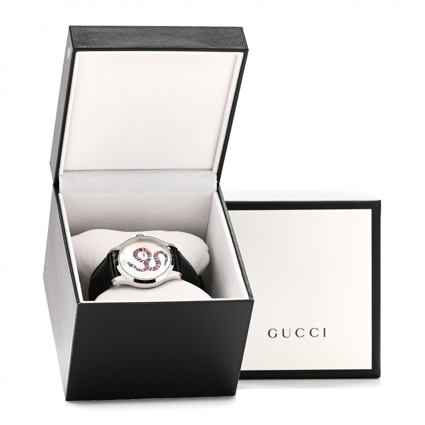 Stainless Steel Calfskin 38mm G-Timeless Snake Quartz Watch