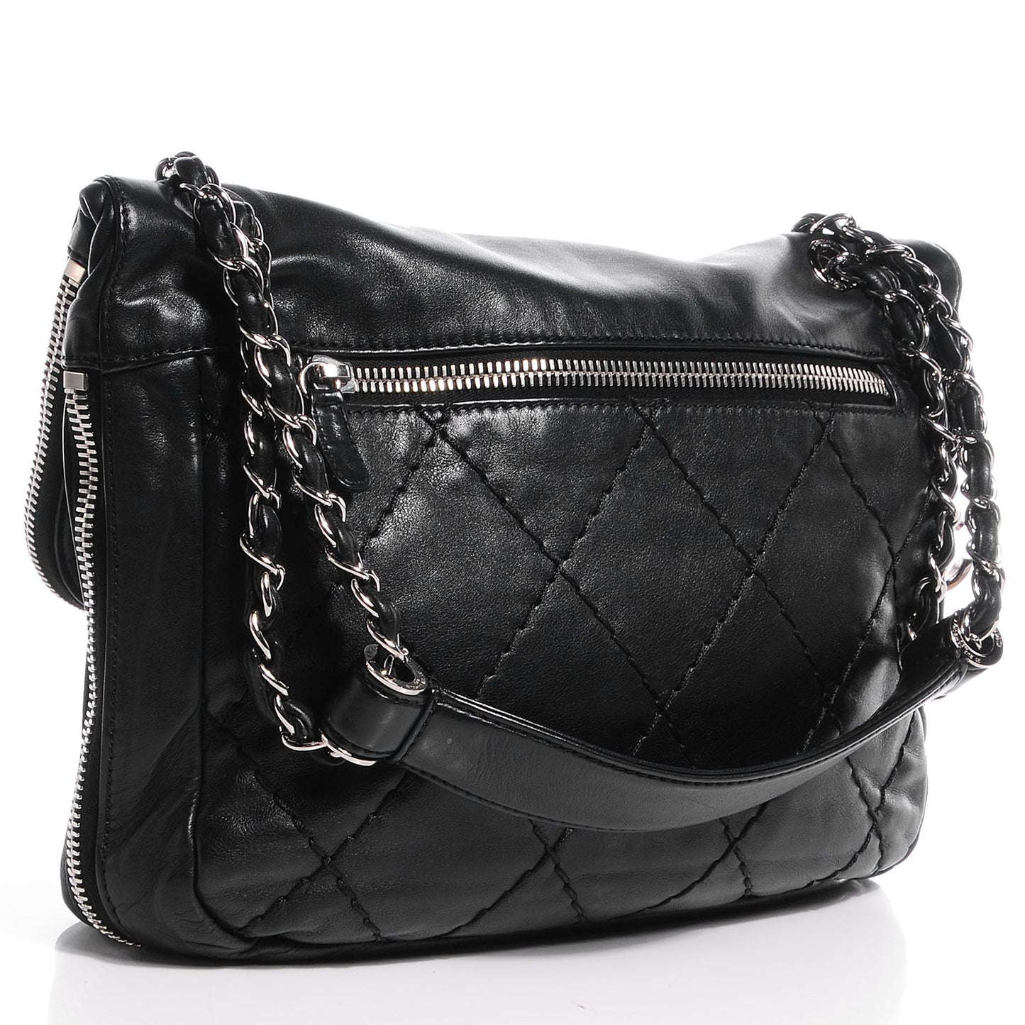 Calfskin Expandable Flap Black