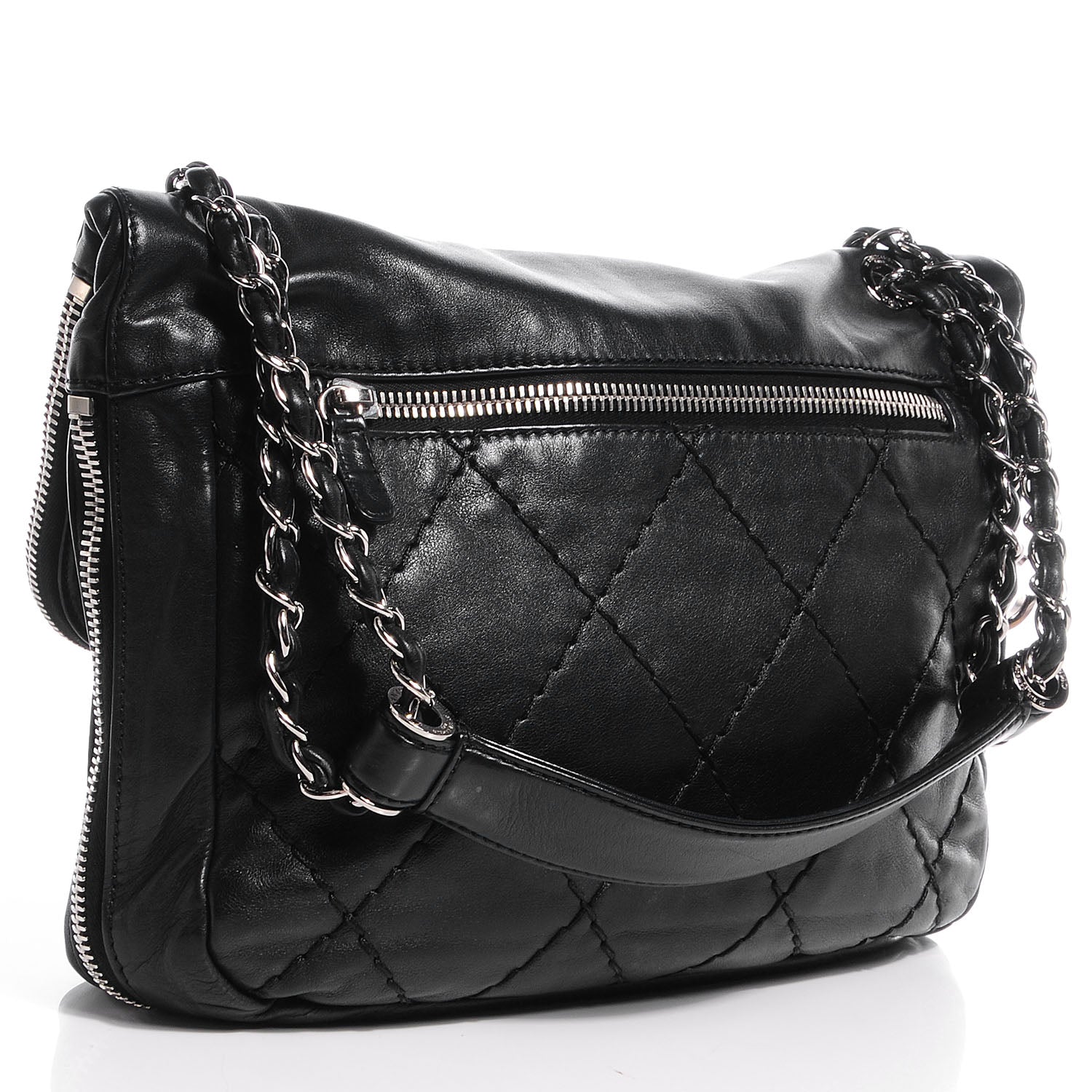 Chanel Calfskin Expandable Flap Black 3 of 7