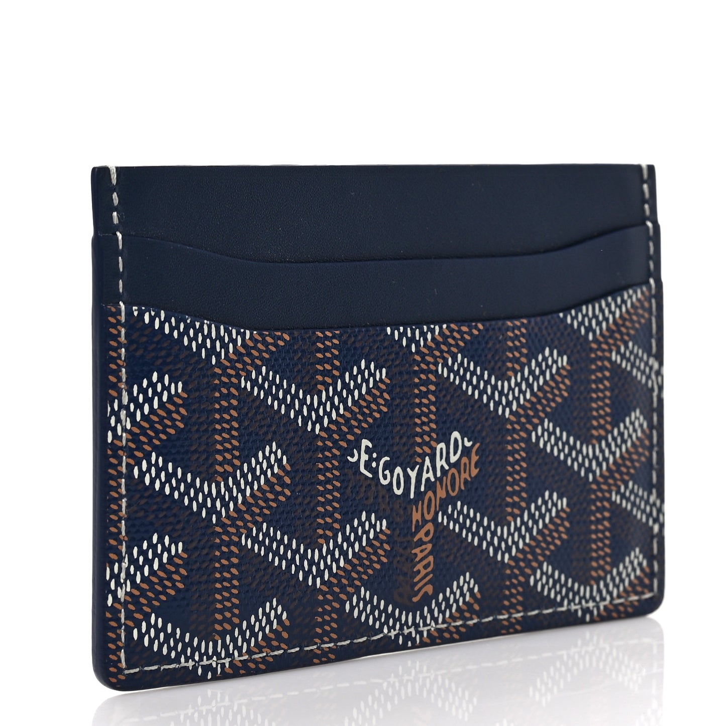 Goyardine Saint Sulpice Card Holder Navy