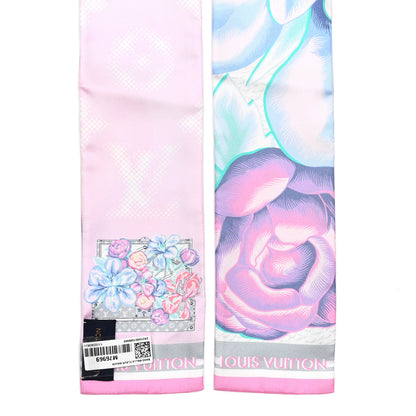 Louis Vuitton Silk Monogram Malle Fleurs Bandeau Mauve 2 of 4