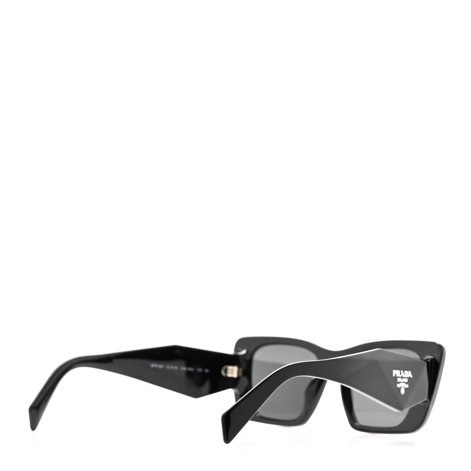 Prada Acetate Symbole Sunglasses SPR 08Y Black 4 of 7