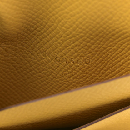 Hermes Epsom Mini Clic Card Holder Jaune Ambre 7 of 7