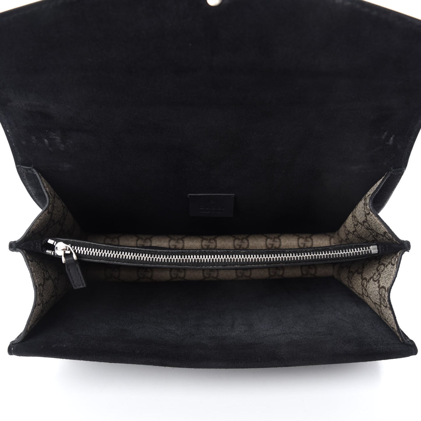 GG Supreme Monogram Crystal Small Dionysus Shoulder Bag Black
