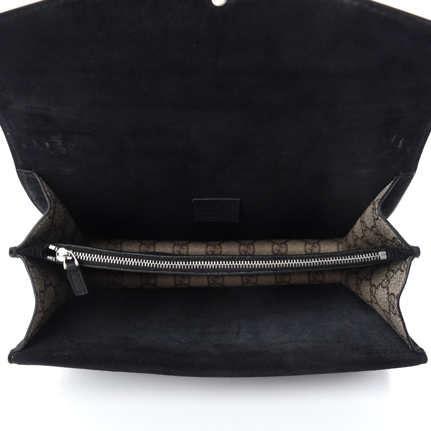 Gucci GG Supreme Monogram Crystal Small Dionysus Shoulder Bag Black 5 of 11