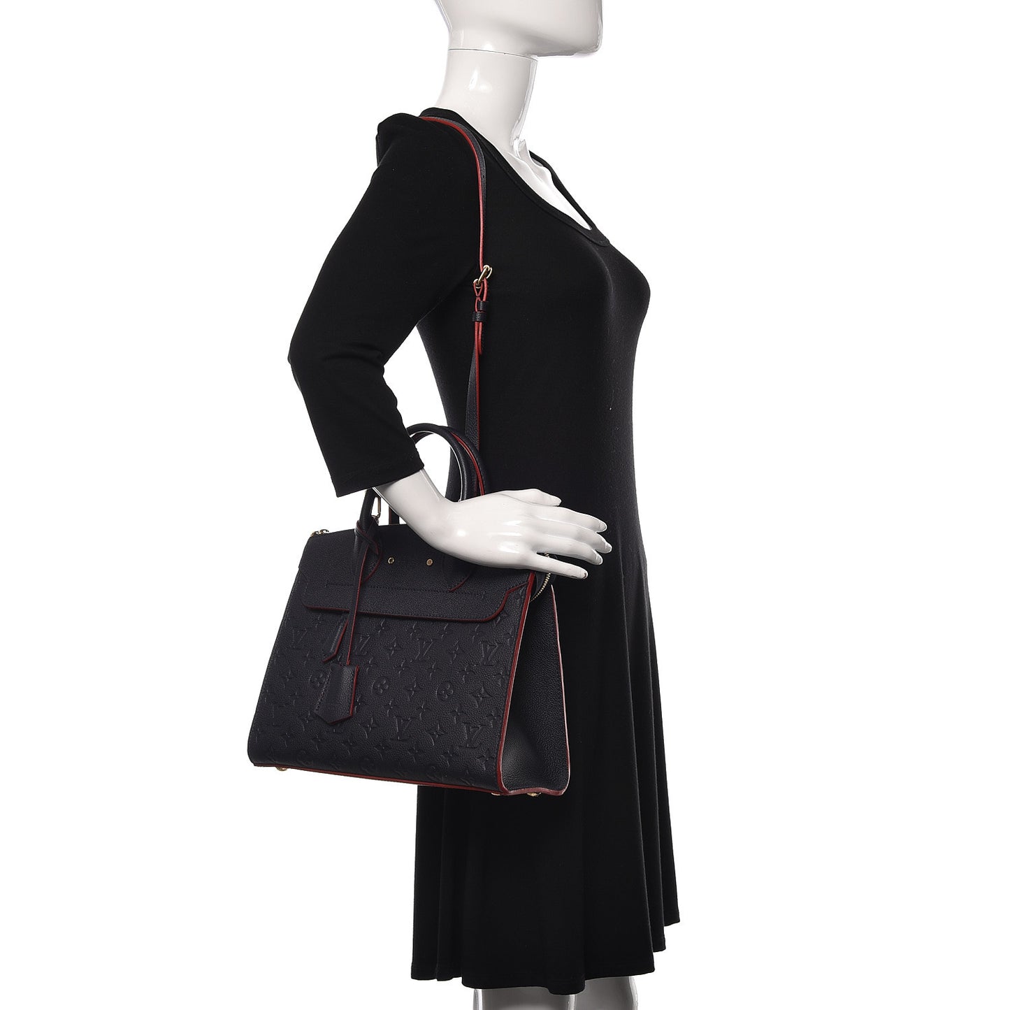 Empreinte Pont Neuf MM Marine Rouge