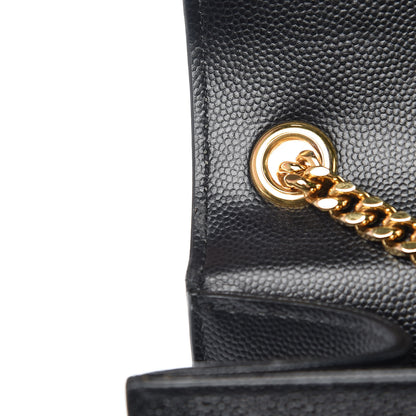 Saint Laurent Grain De Poudre Medium Classic Monogram Kate Satchel Black 11 of 14