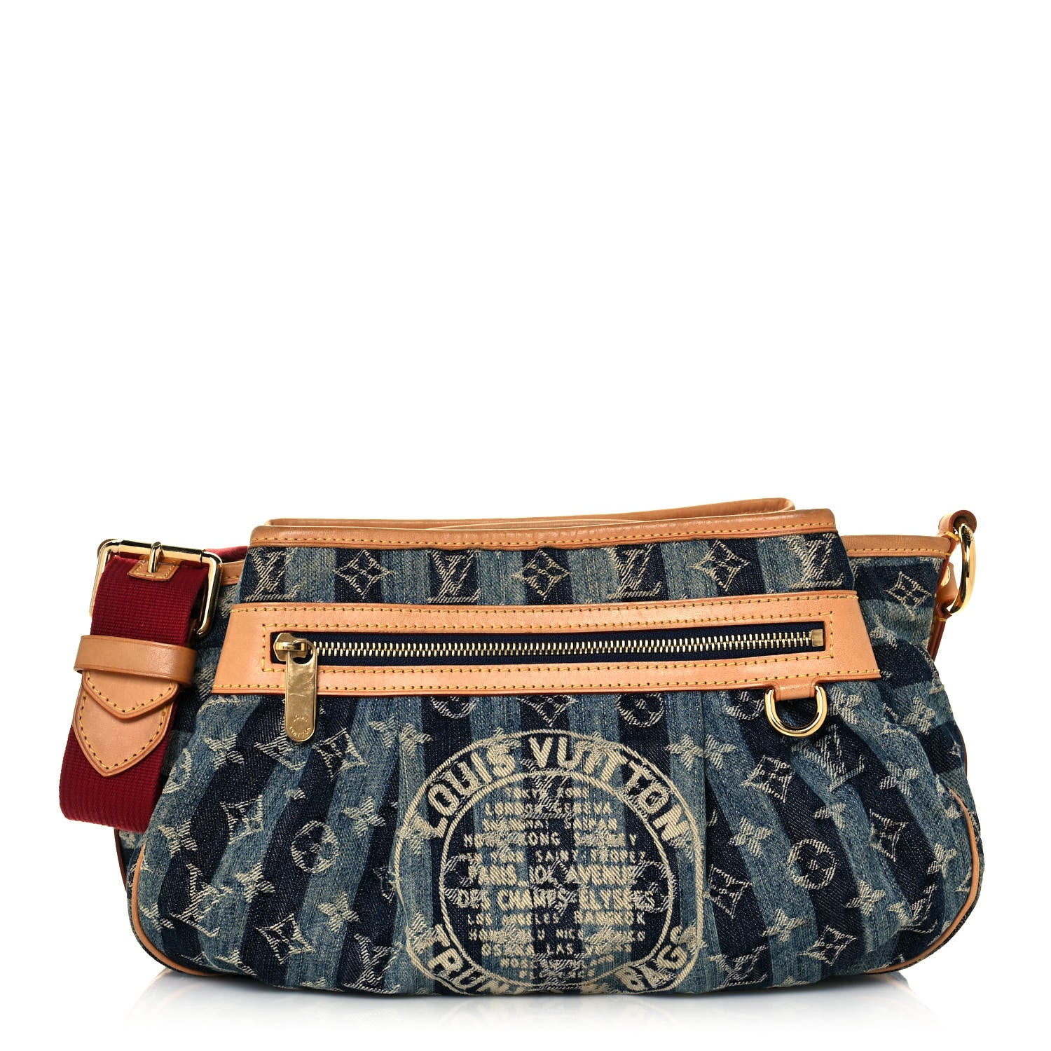 Louis Vuitton Denim Raye Porte Epaule MM 1 of 16