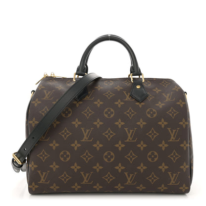 Louis Vuitton Monogram My World Tour Speedy Bandouliere 30 Black 1 of 11